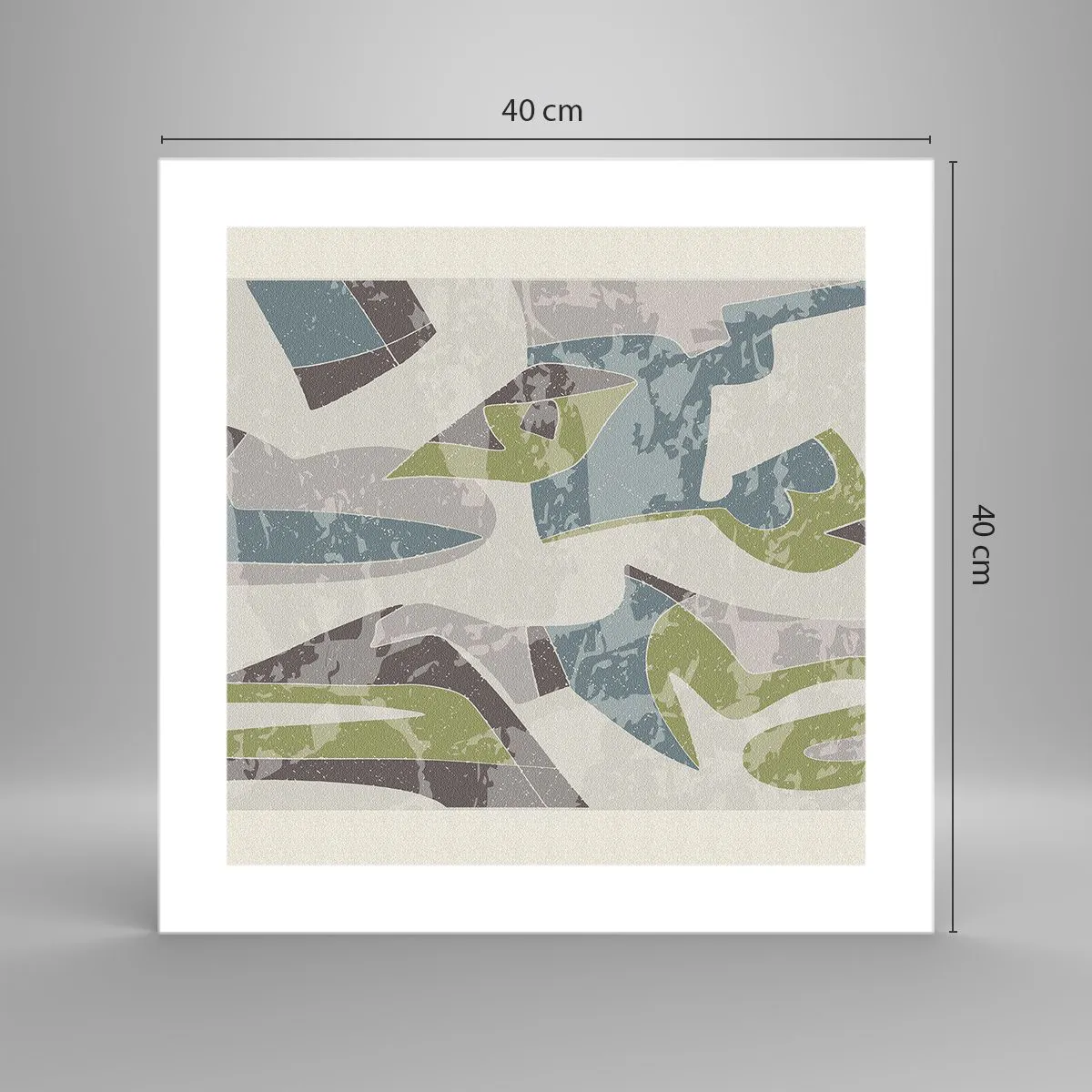 Poster - Composition with Window Pane - 40x40 cm