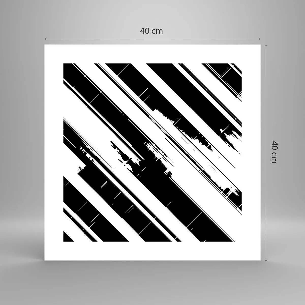 Poster - Een intense en dynamische compositie - 40x40 cm