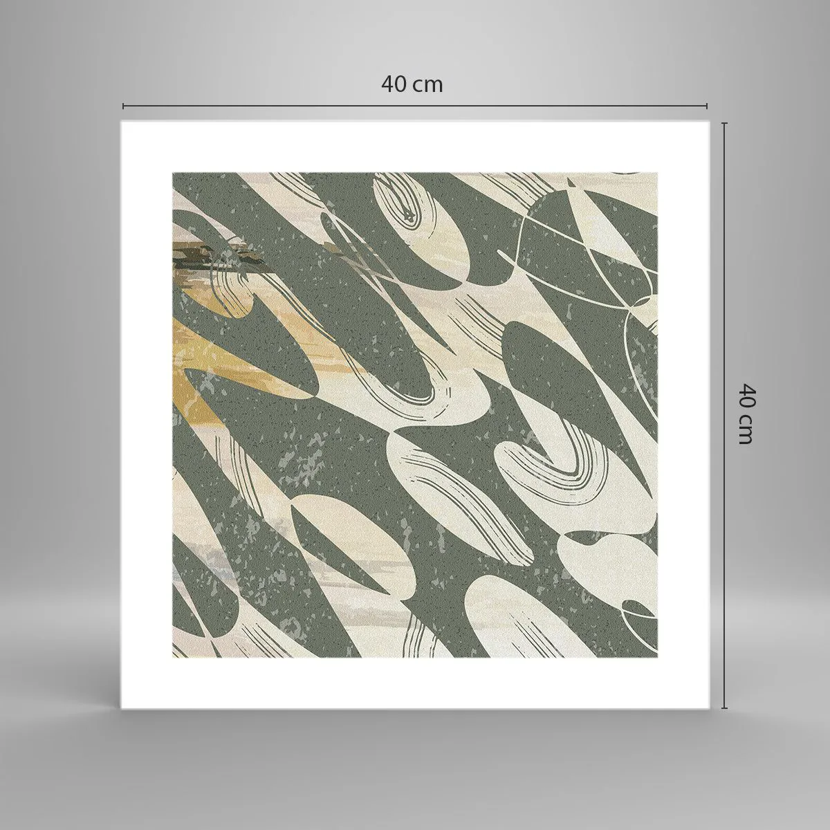 Poster - Ritmische abstractie - 40x40 cm