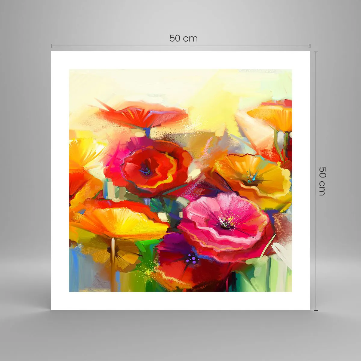 Poszter - Nem csak piros - 50x50 cm