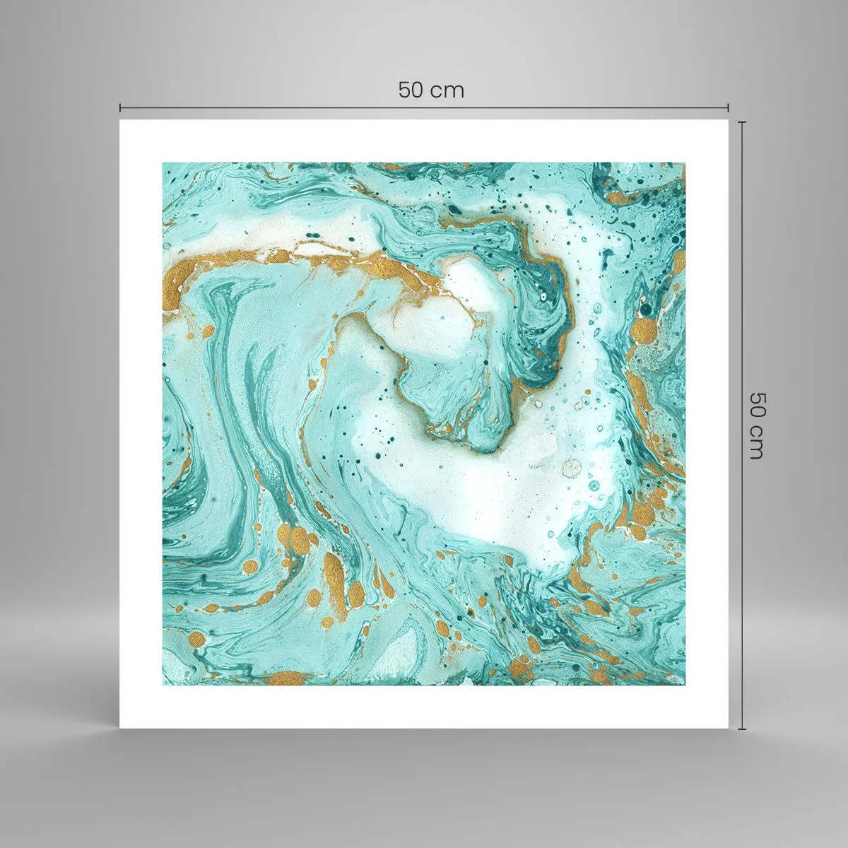 Póster - Bajo la gran ola del periodo Edo - 50x50 cm