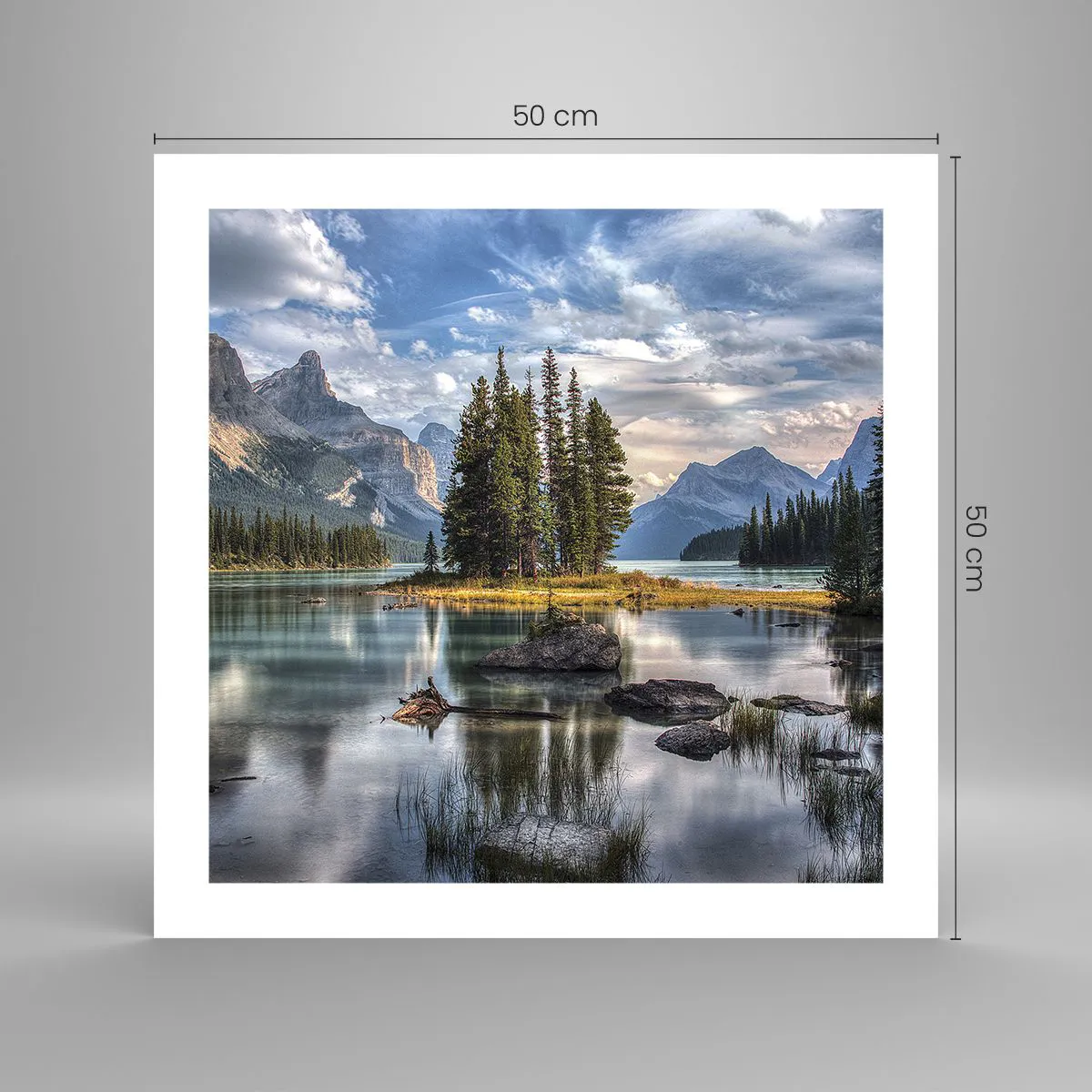 Poster - La o apă mare și limpede… - 50x50 cm