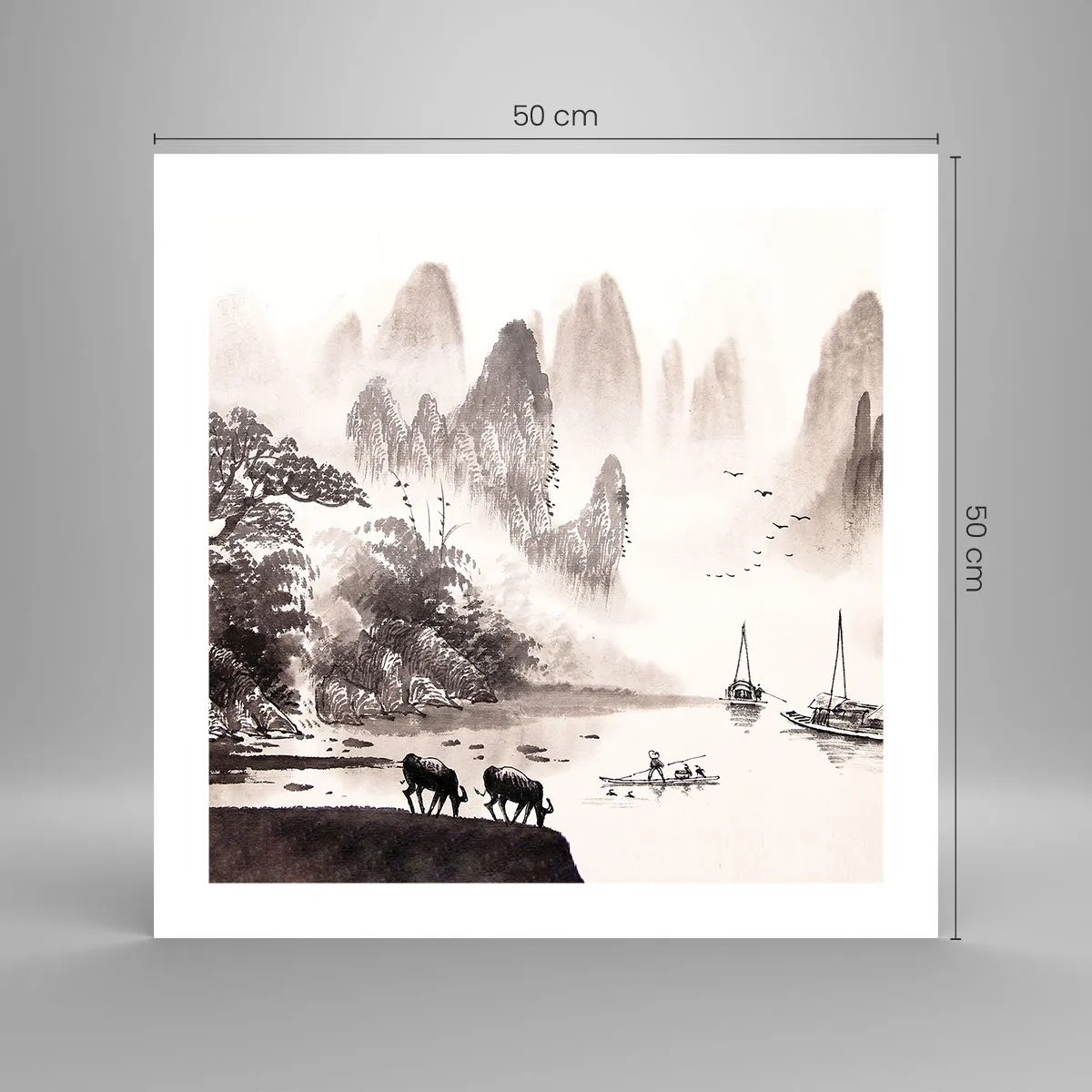 Póster - La exótica vida cotidiana de Oriente - 50x50 cm