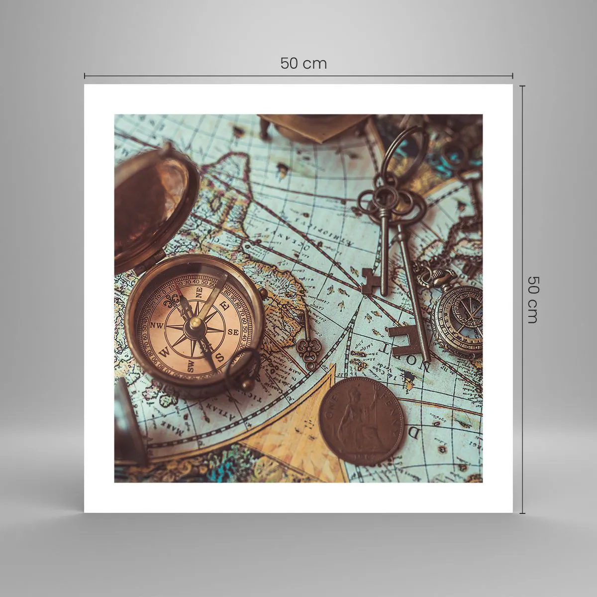 Poster - For Adventurers - 50x50 cm