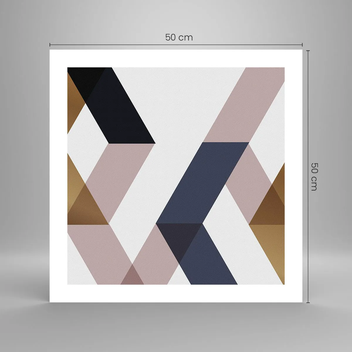 Affiche - Poster - Plats et angles - 50x50 cm