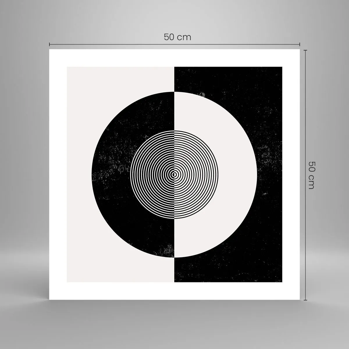 Poster - Armonia in bianco e nero - 50x50 cm