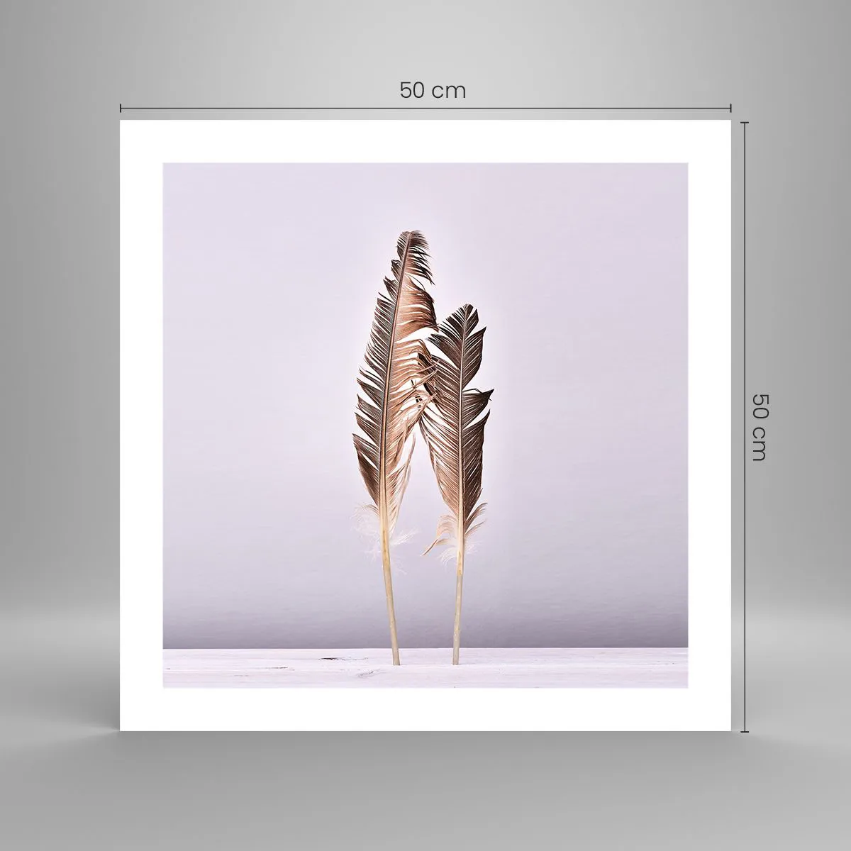 Poster - Against Nothingness - 50x50 cm