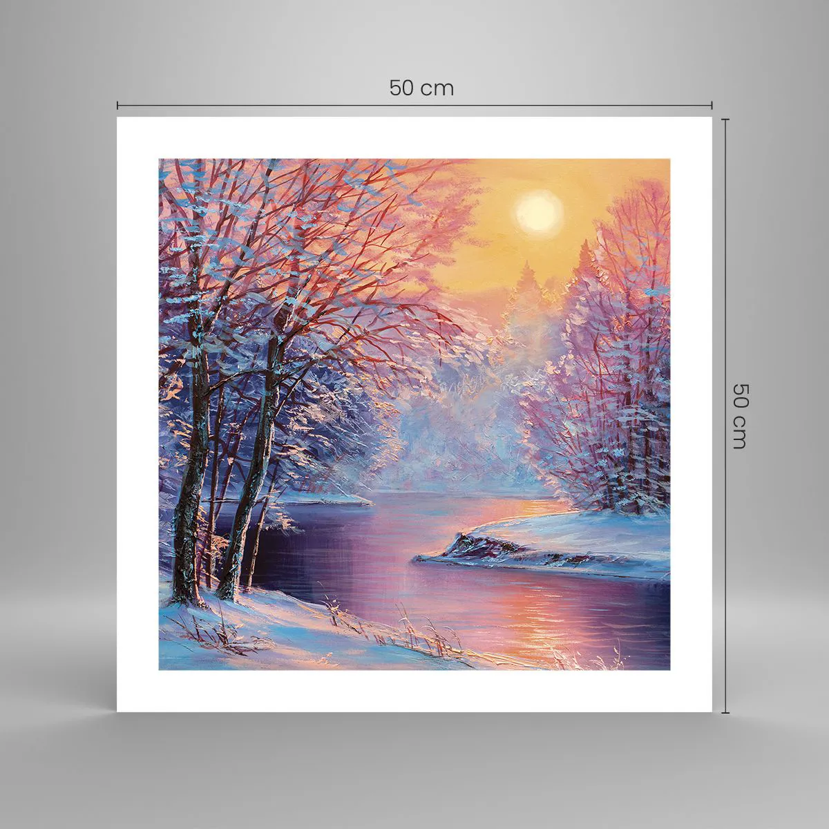 Poster - Die Farben des Winters - 50x50 cm