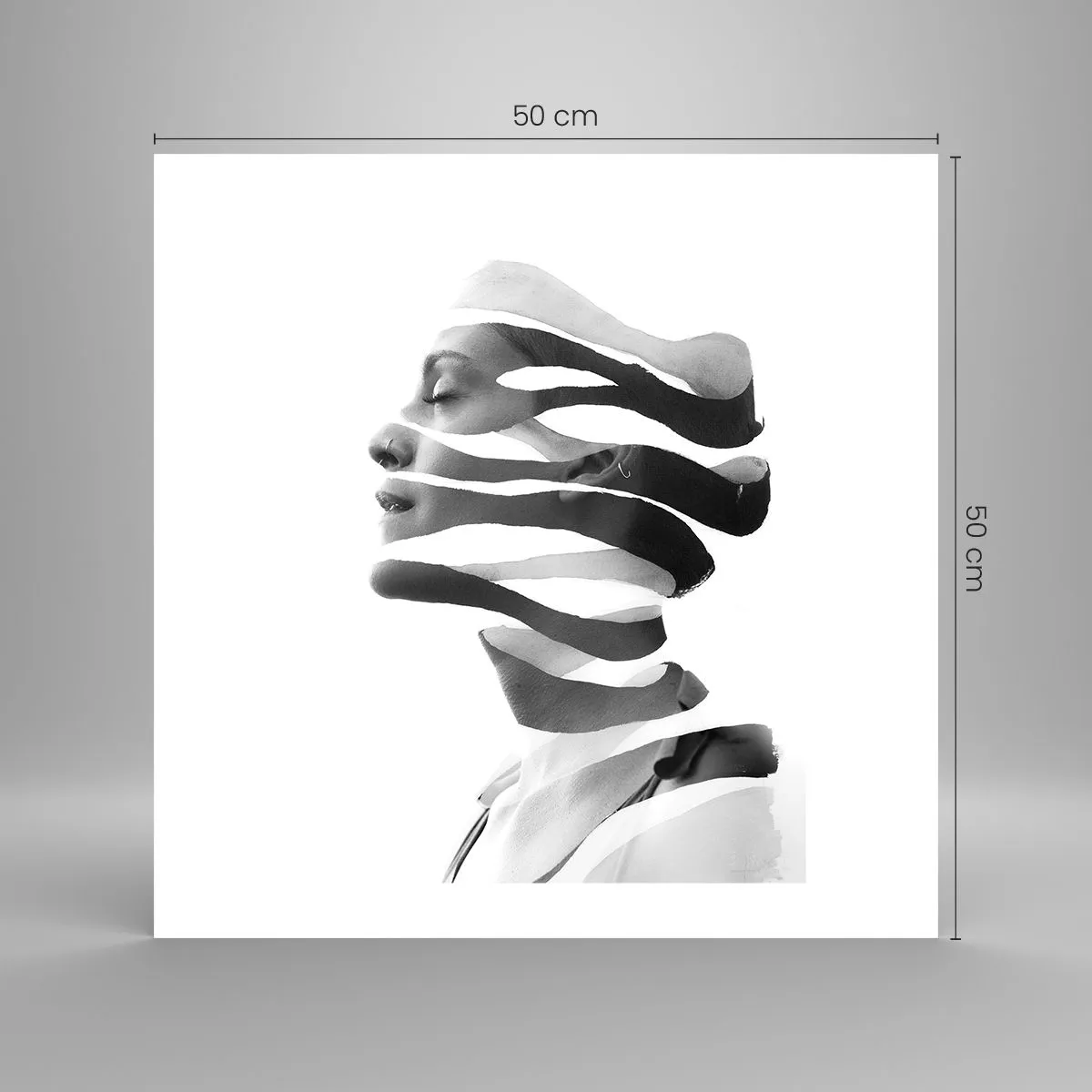 Póster - Retrato surrealista - 50x50 cm