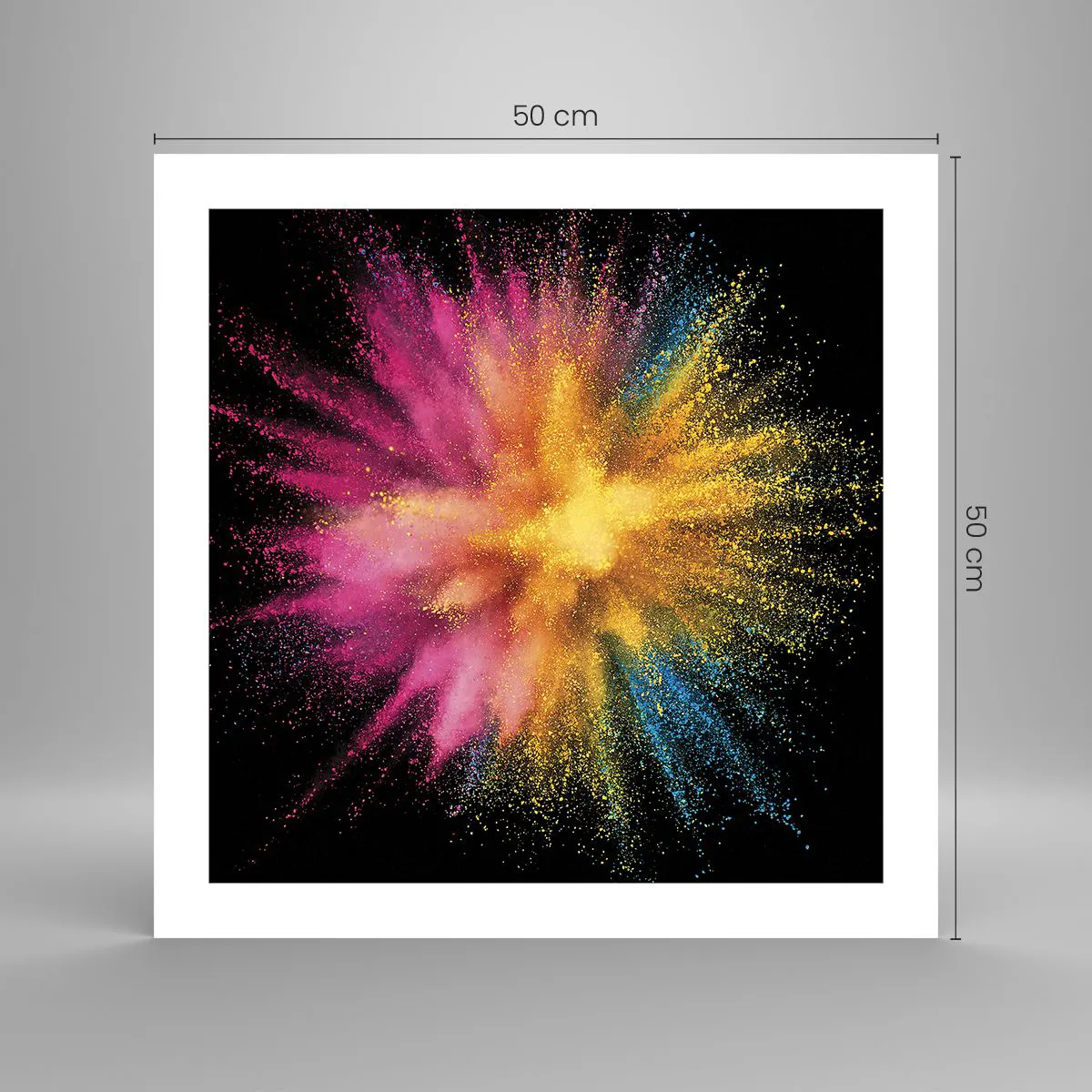 Poster - Die Geburt der Farben - 50x50 cm