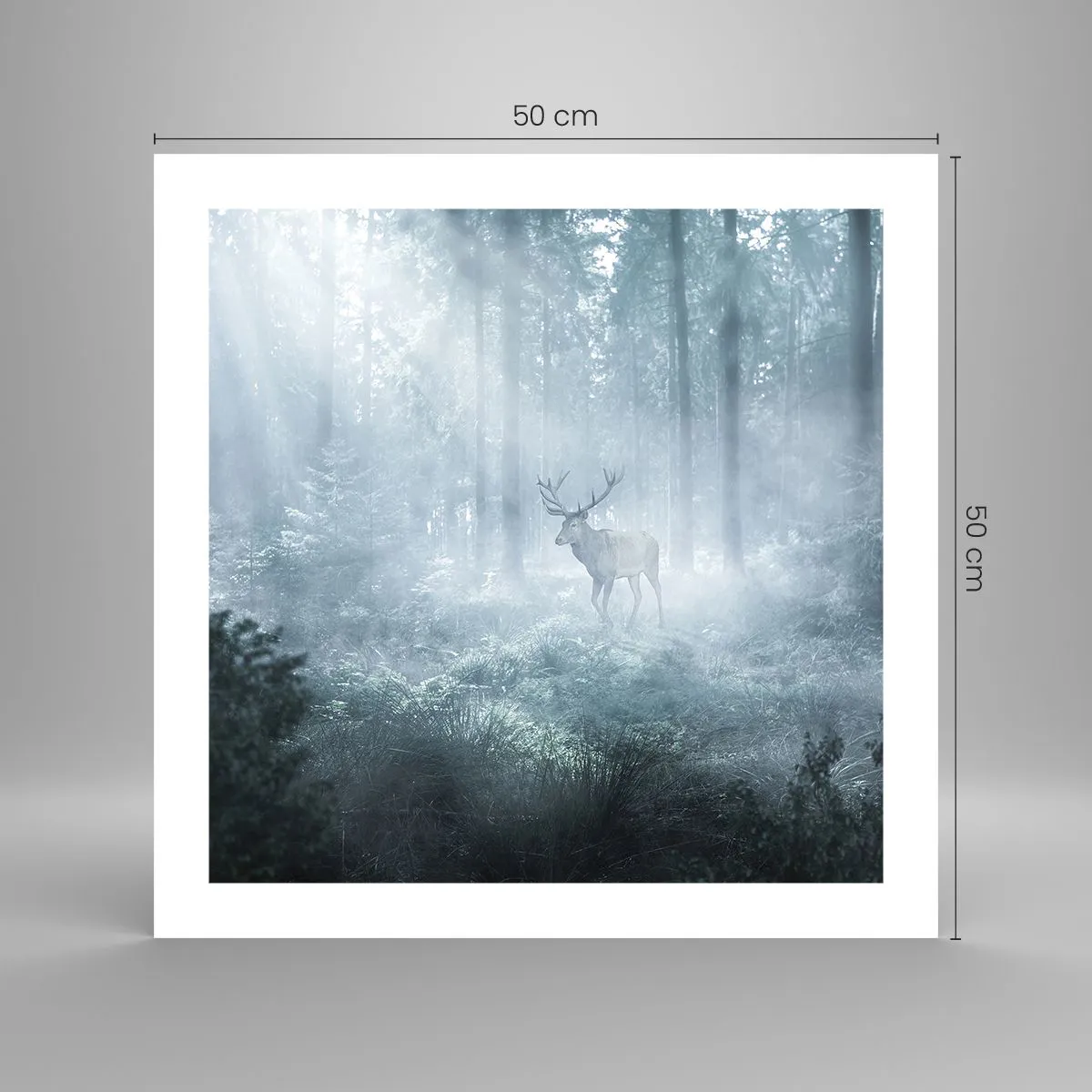 Poster - Morning Round of the Estate - 50x50 cm