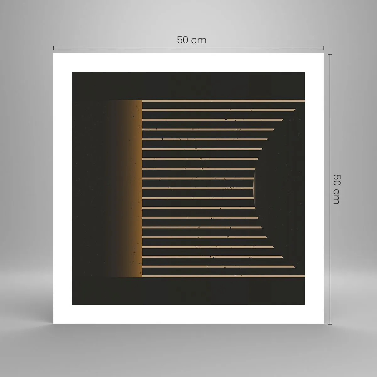 Affiche - Poster - Explorez les ténèbres - 50x50 cm