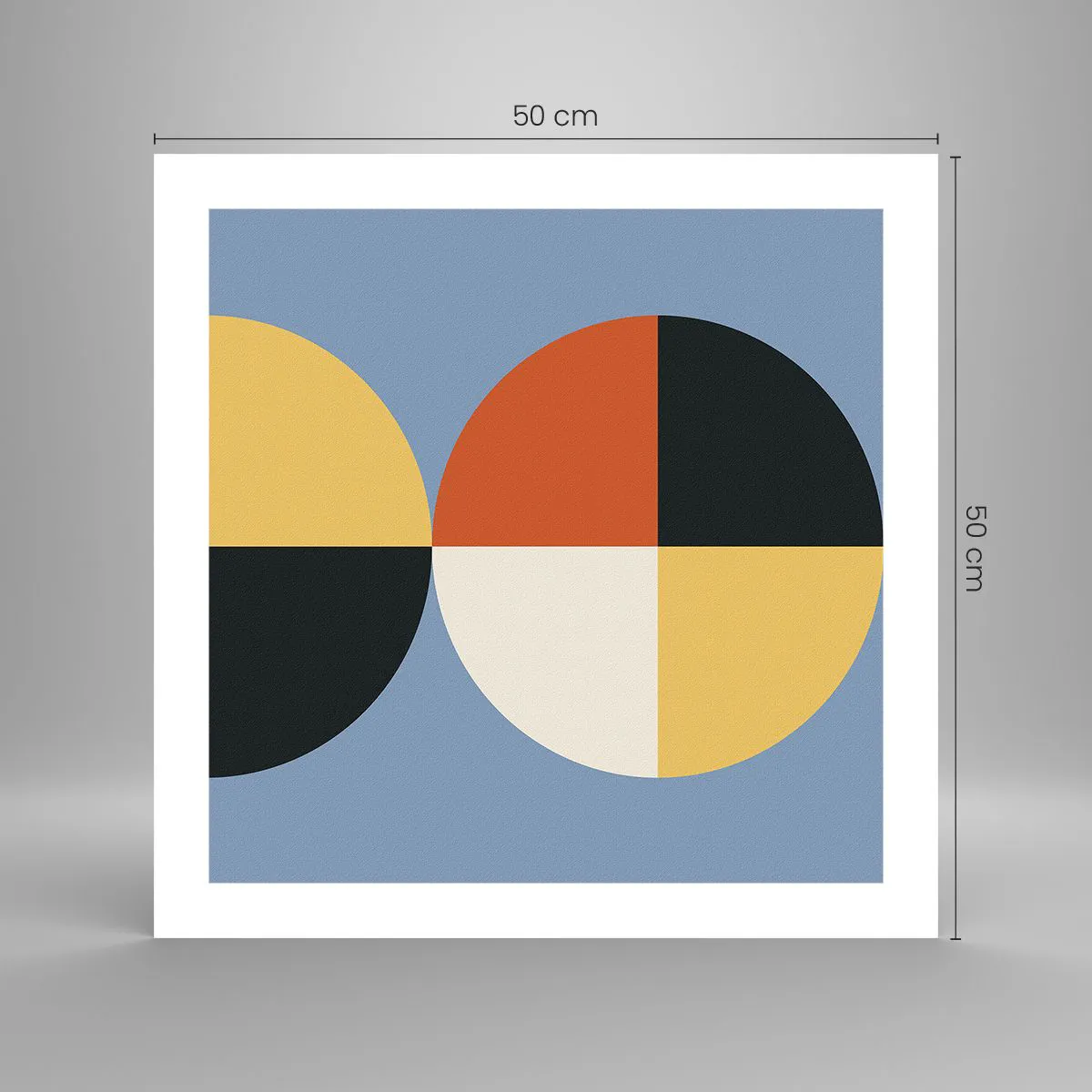 Affiche - Poster - Regarde et compte - 50x50 cm