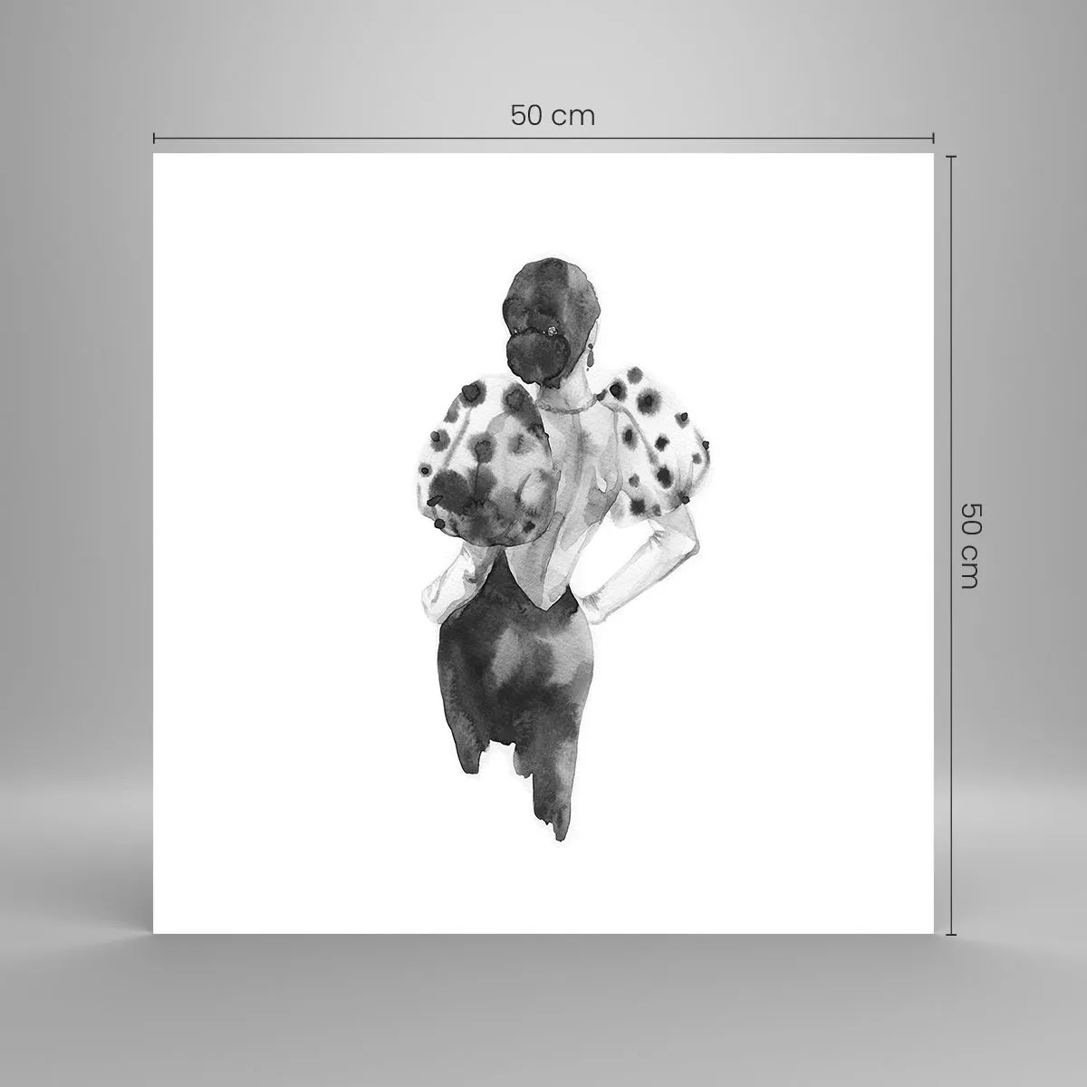 Plakat - Przeszła tuż obok - 50x50 cm