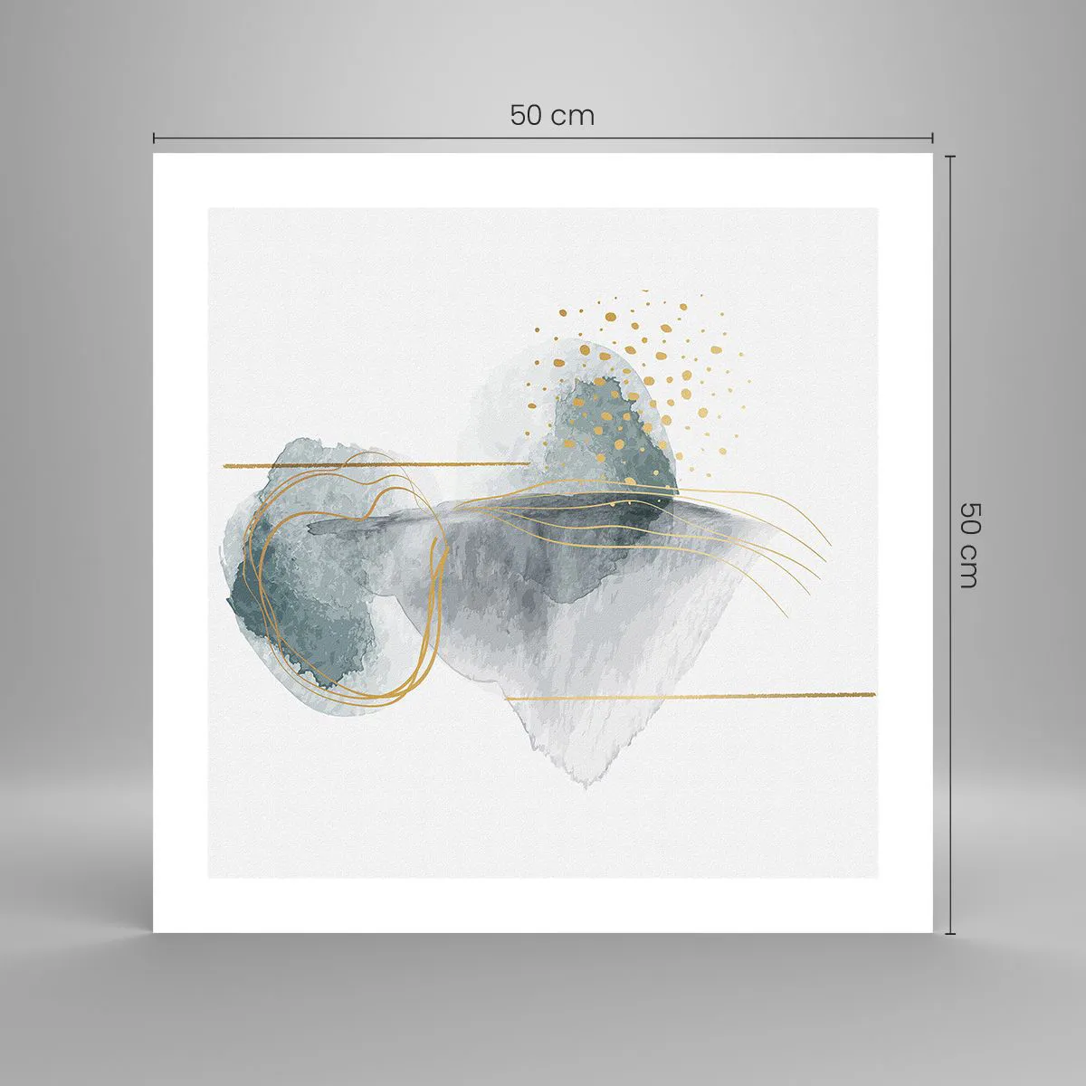 Poszter - A szürkeség és az arany kapcsolatáról - 50x50 cm