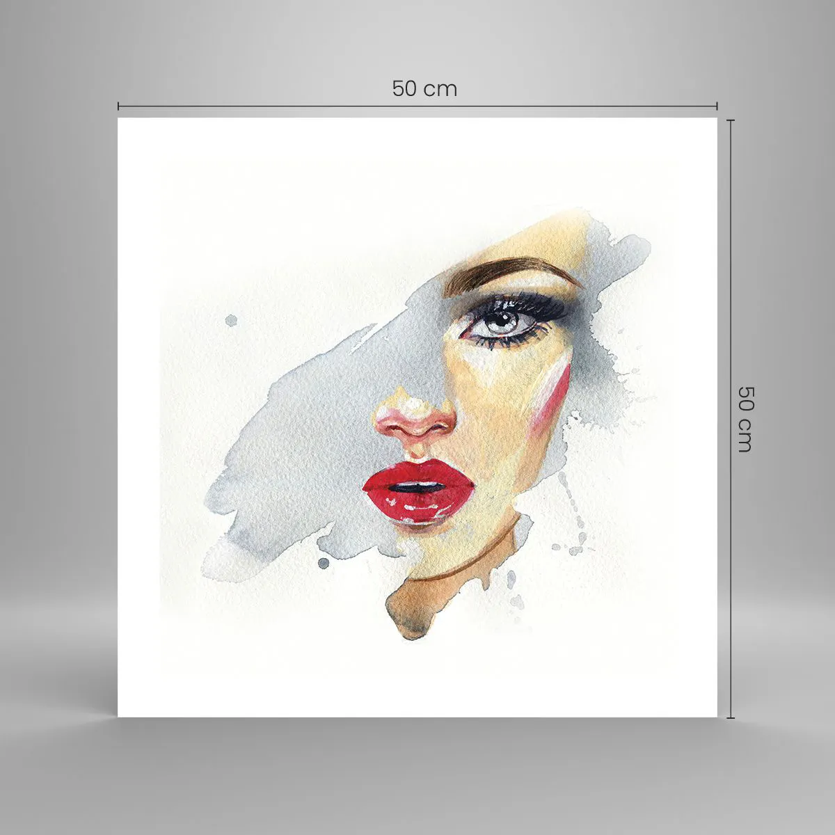 Poster - Reflection in a Waterdrop - 50x50 cm