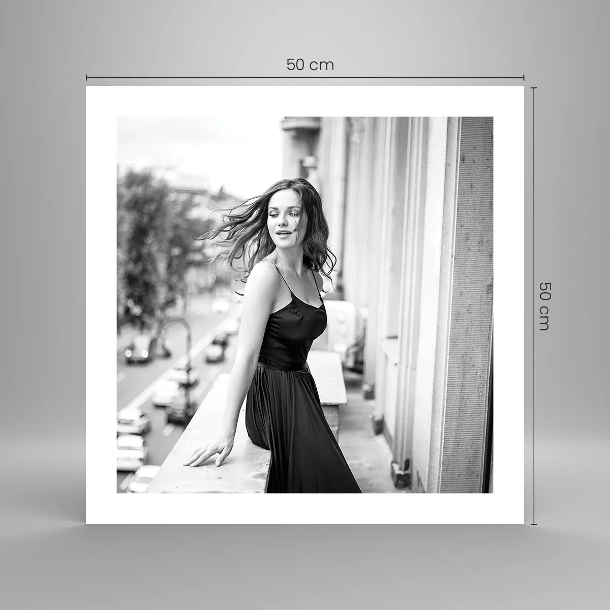 Plakat - Z pewnością paryżanka - 50x50 cm