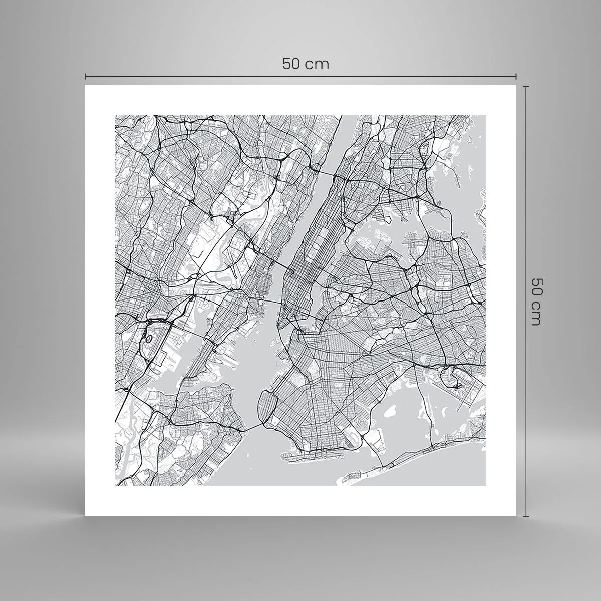 Poster - Die Anatomie einer Metropole - 50x50 cm