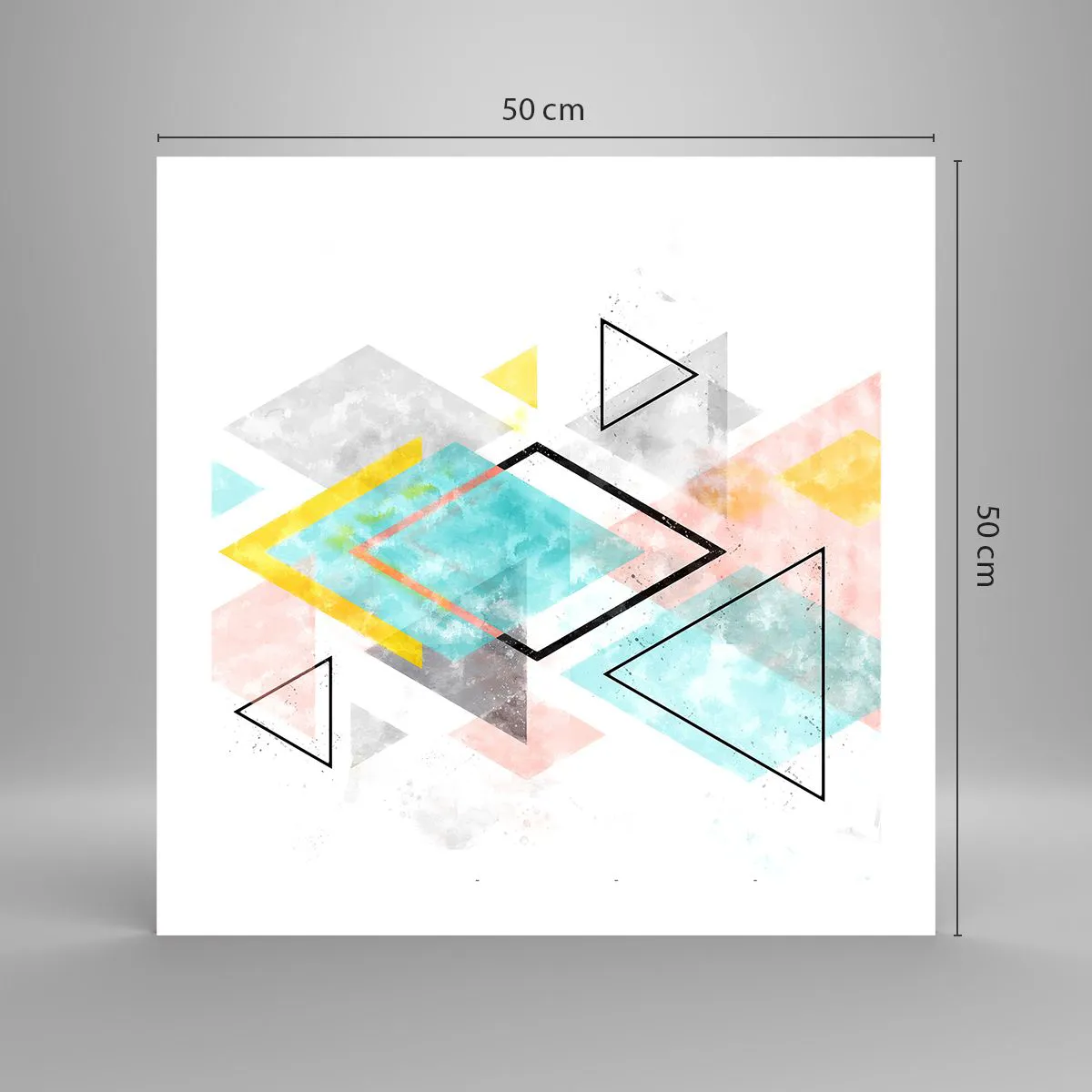 Poszter - Geometriai játék - 50x50 cm
