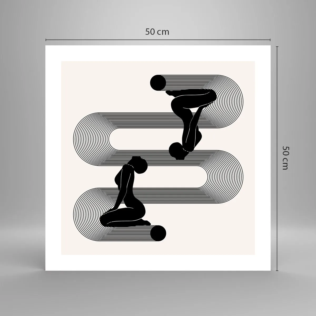 Poster - Sensual Symmetry - 50x50 cm