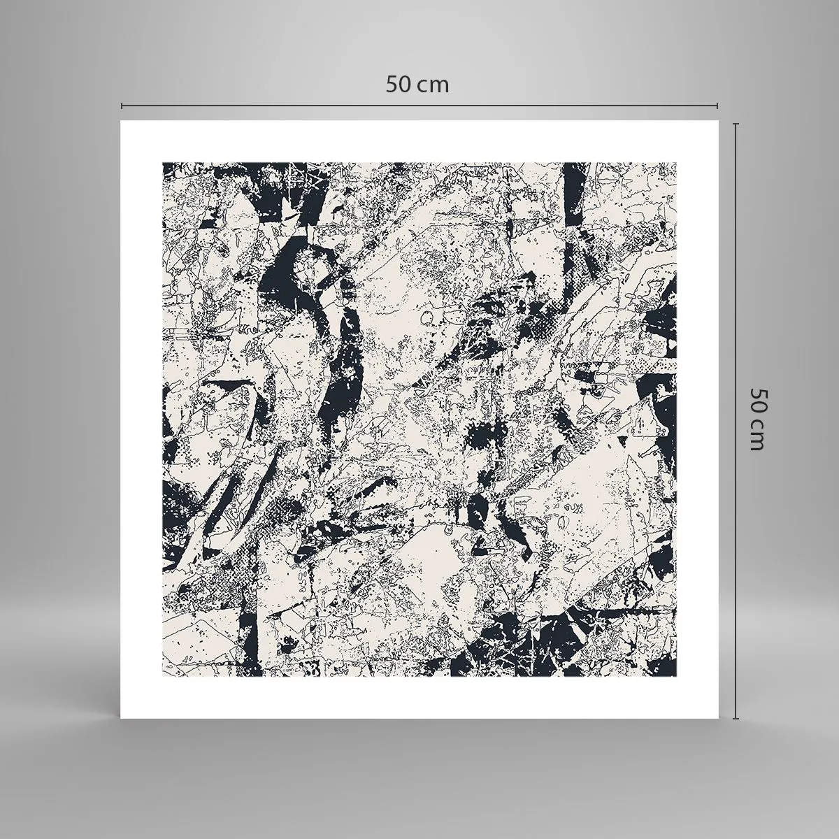 Affiche - Poster - Interpénétration des contraires - 50x50 cm