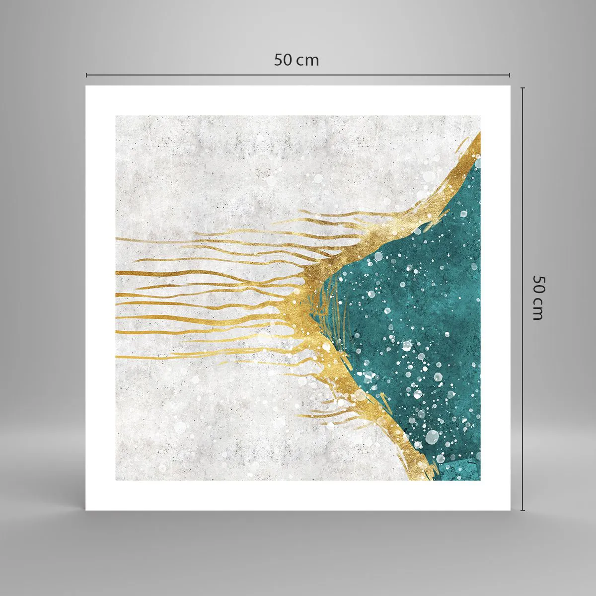 Poszter - Aranyló dagály - 50x50 cm