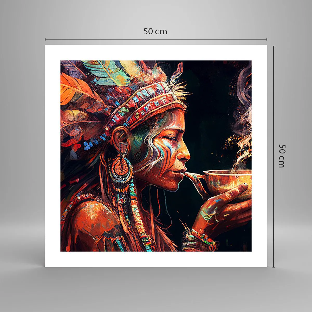 Affiche - Poster - Rituel magique - 50x50 cm