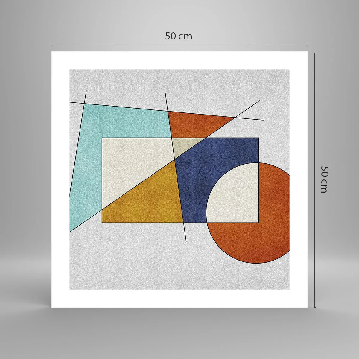 Poster - Abstract: Modernist Fun - 50x50 cm