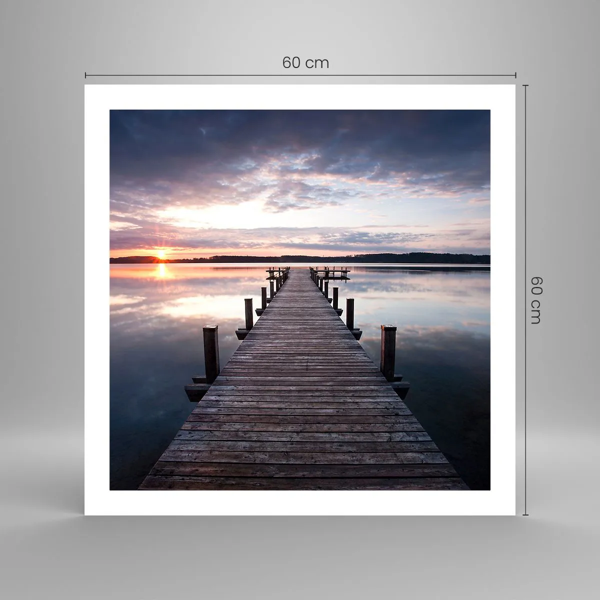 Poster - Quiet Border of Night and Day - 60x60 cm