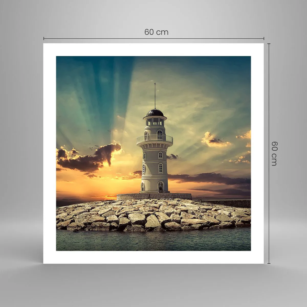 Poster - Light, Hope, Beauty - 60x60 cm