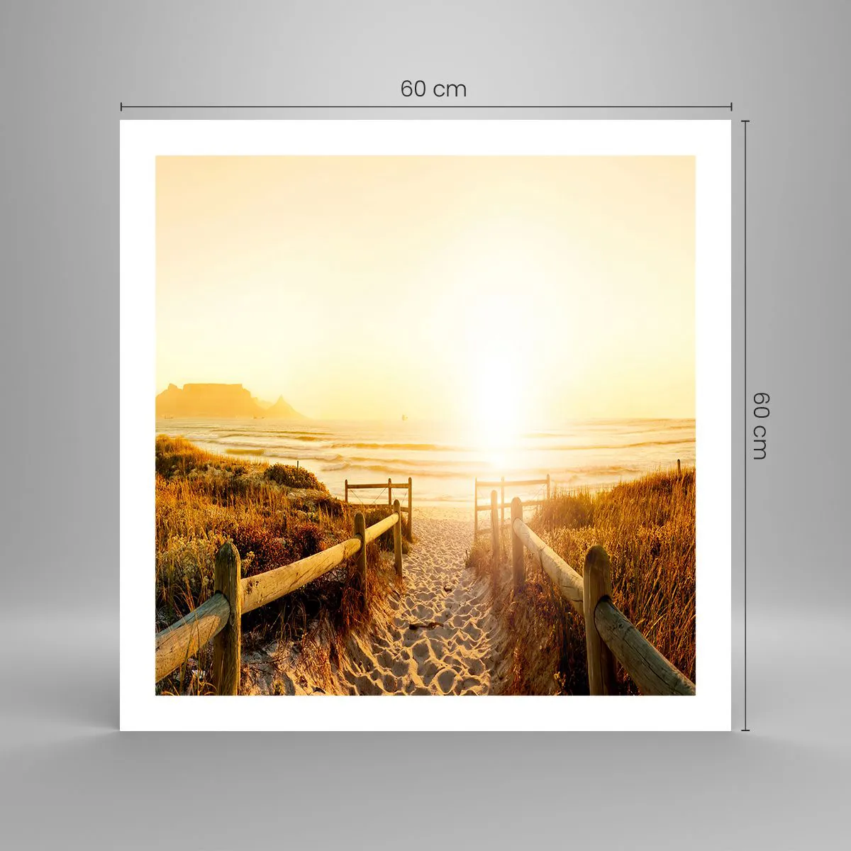 Poster - Attraverso la duna, verso il sole - 60x60 cm