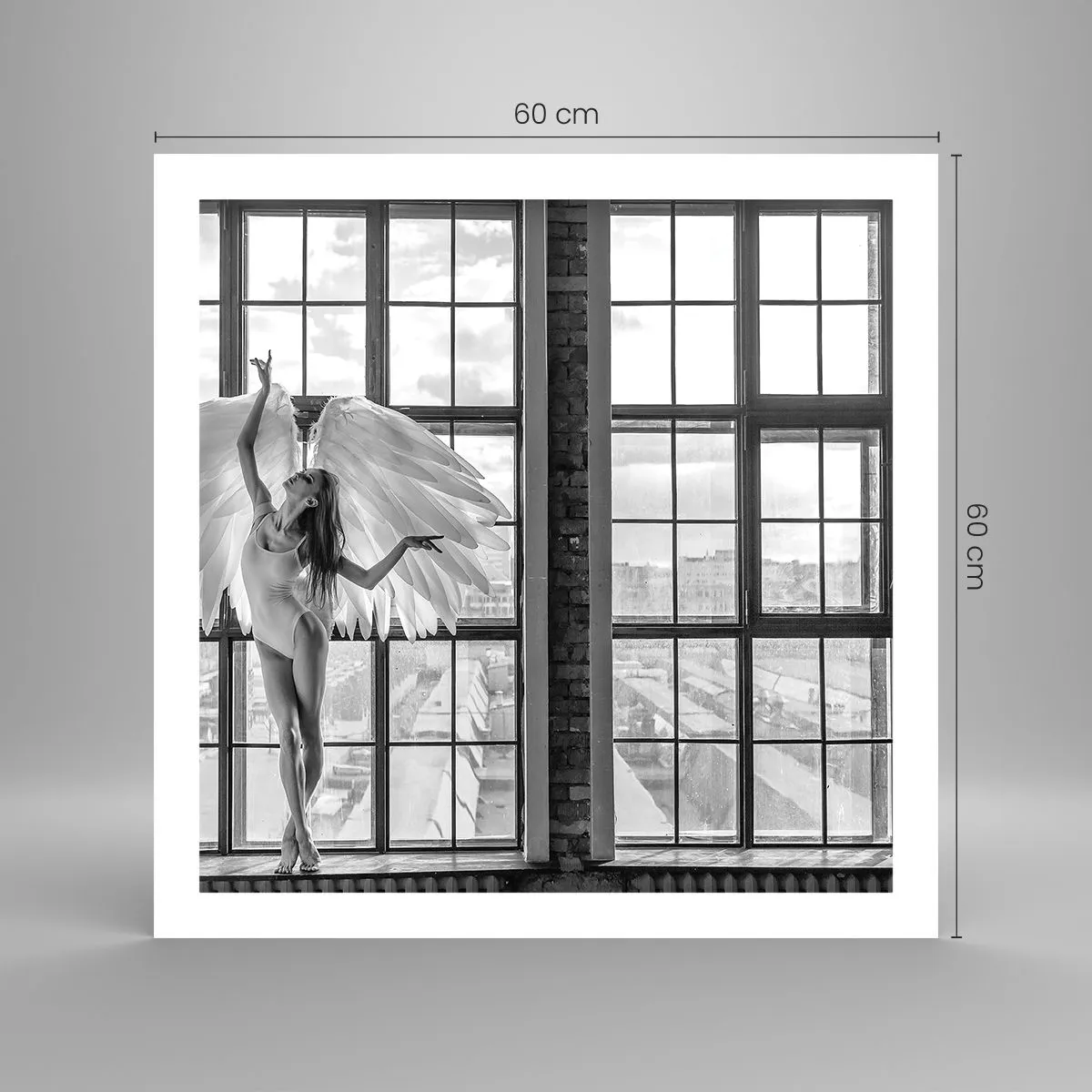 Plakat - Miasto aniołów? - 60x60 cm