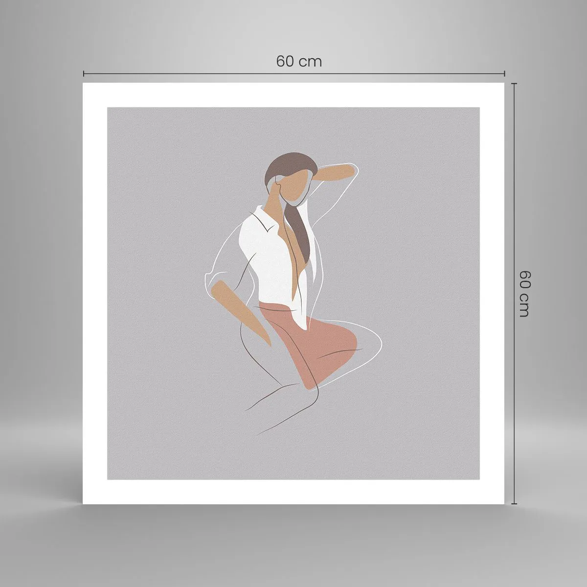 Poster - Outline of Charm - 60x60 cm