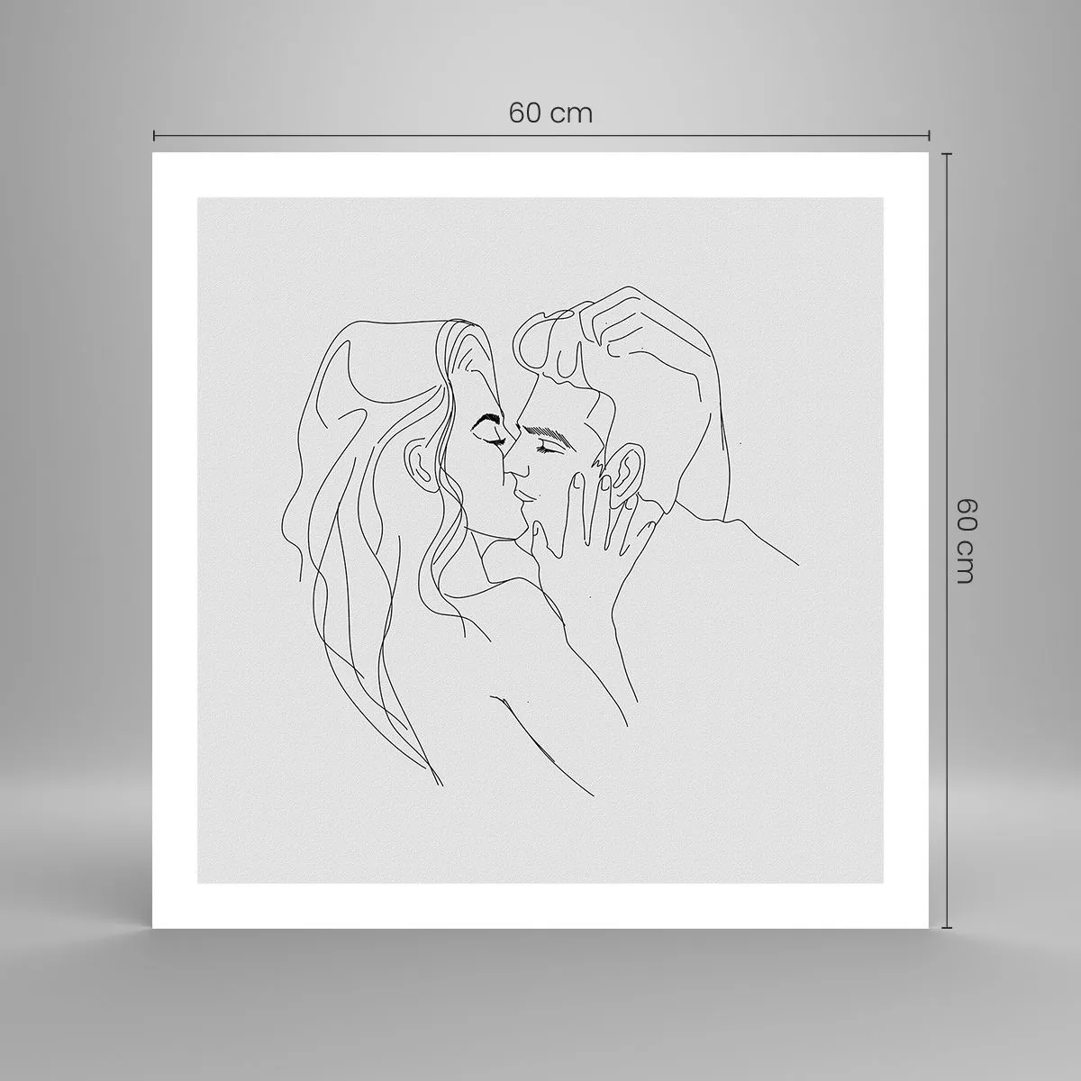 Affiche - Poster - La même ligne - 60x60 cm