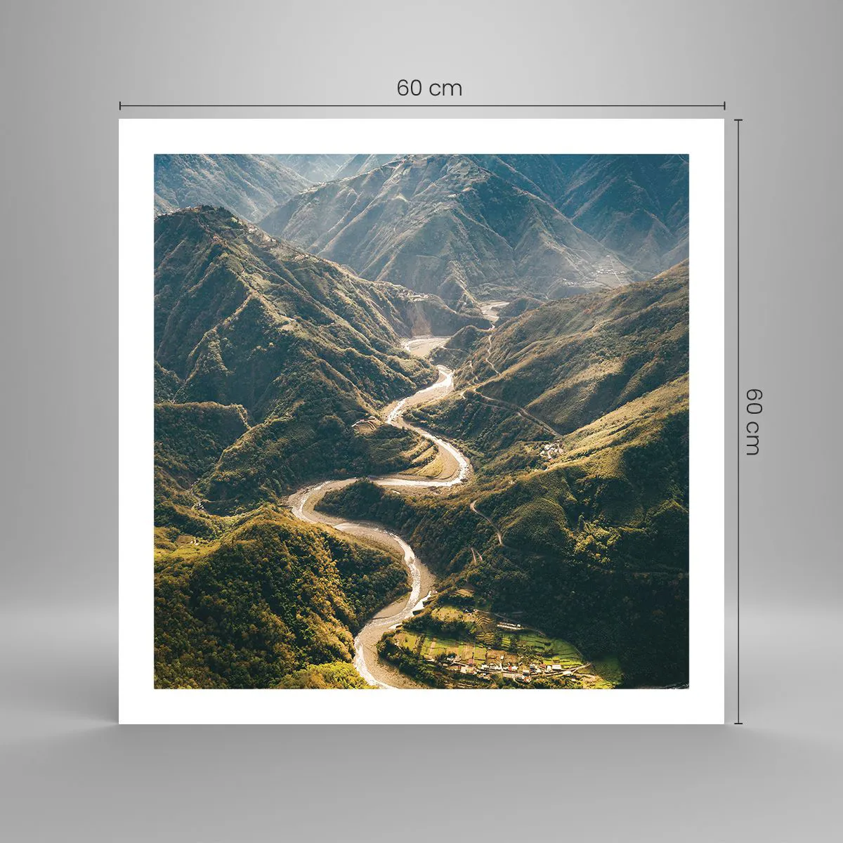 Poster - Direkt aus dem Herzen der Berge - 60x60 cm