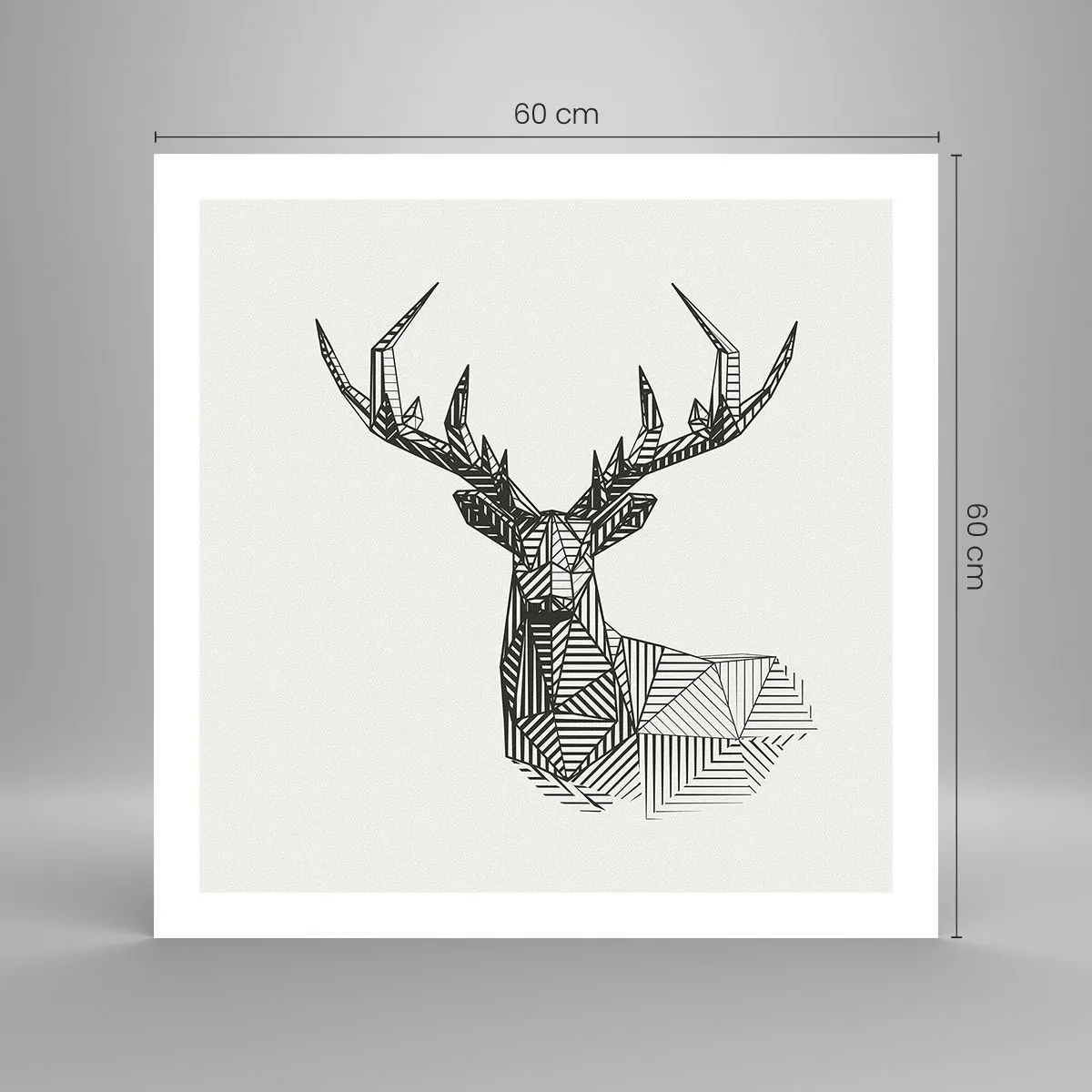 Poster - Derr in Cubist Style - 60x60 cm