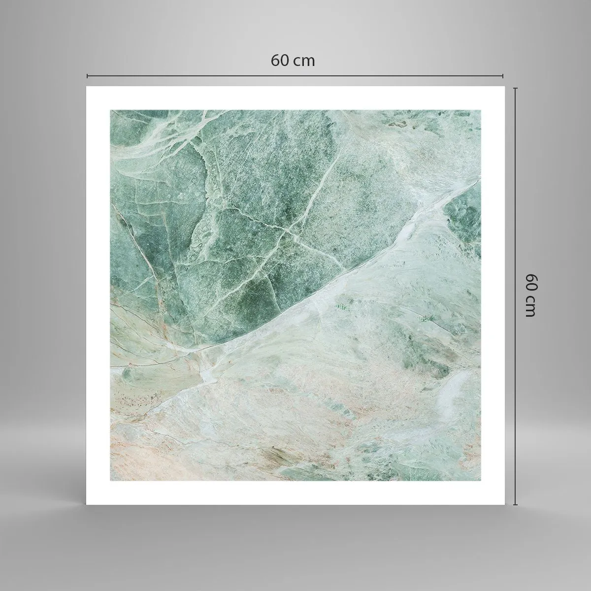 Poster - Noble Coolness of a Stone - 60x60 cm