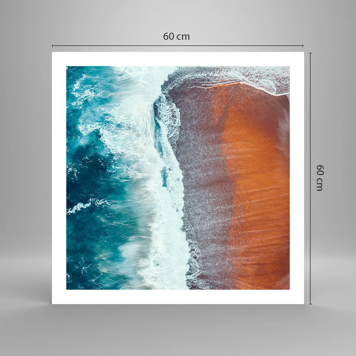 Plakat - Dotyk oceanu - 60x60 cm