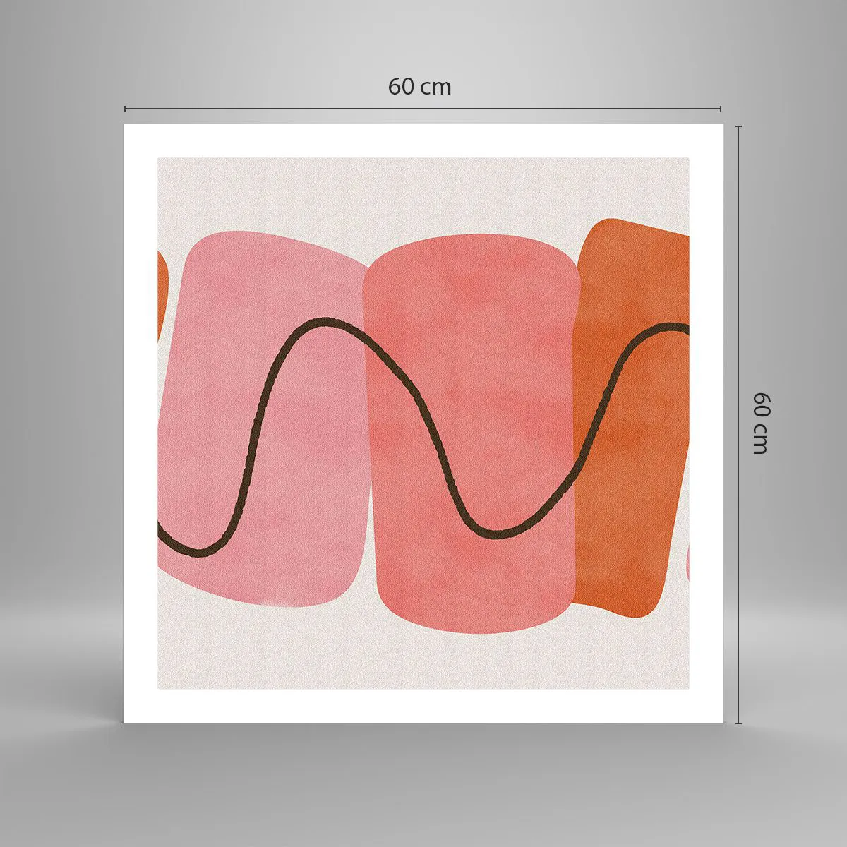 Poszter - Formák szelíd mozgása - 60x60 cm