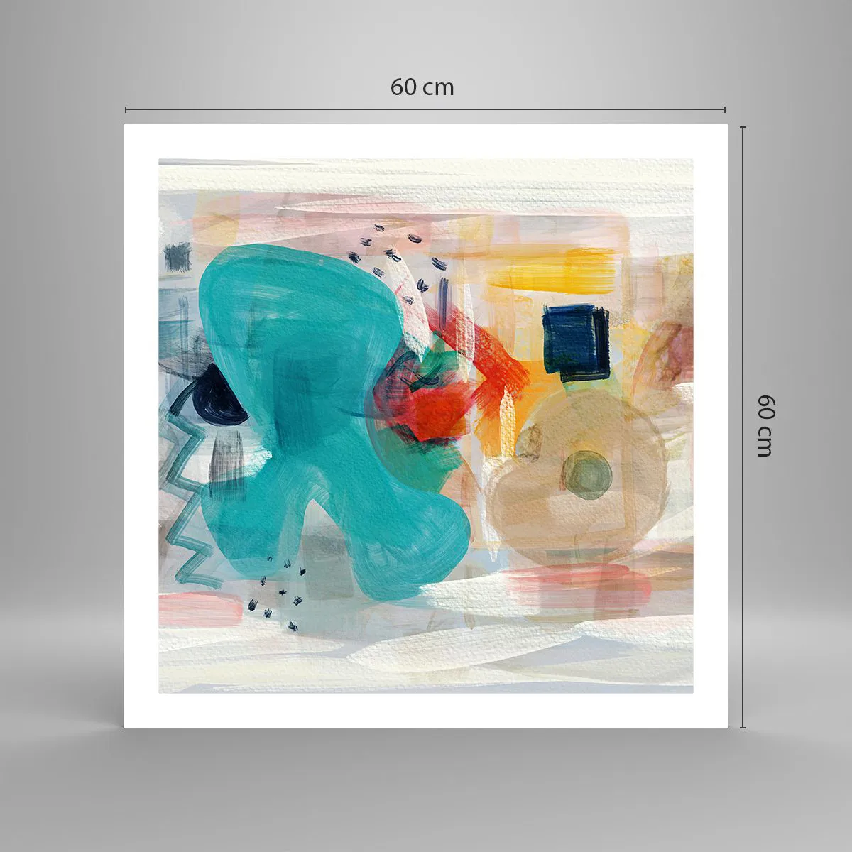 Poszter - Színes játék - 60x60 cm