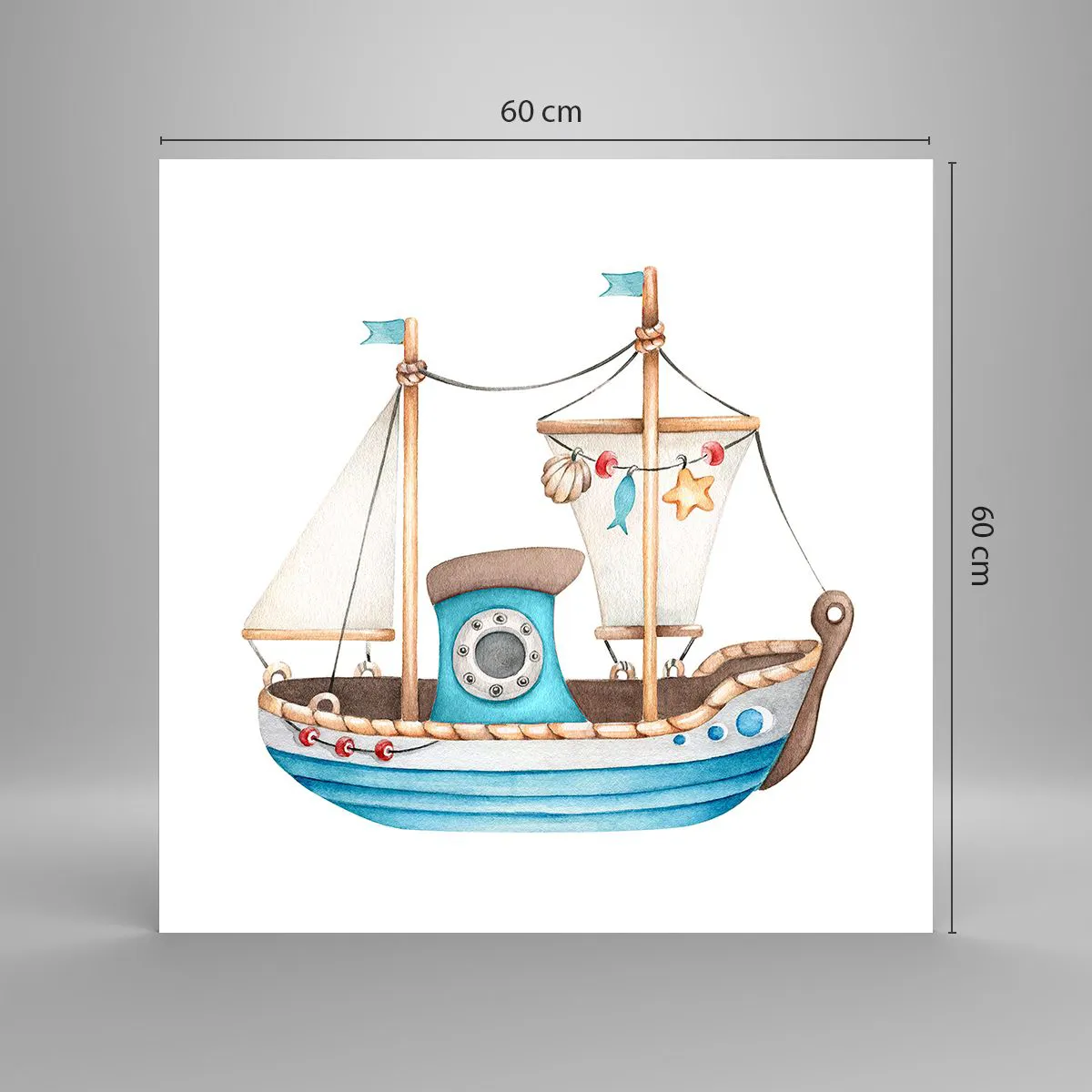 Poster - Benvenuta avventura! - 60x60 cm