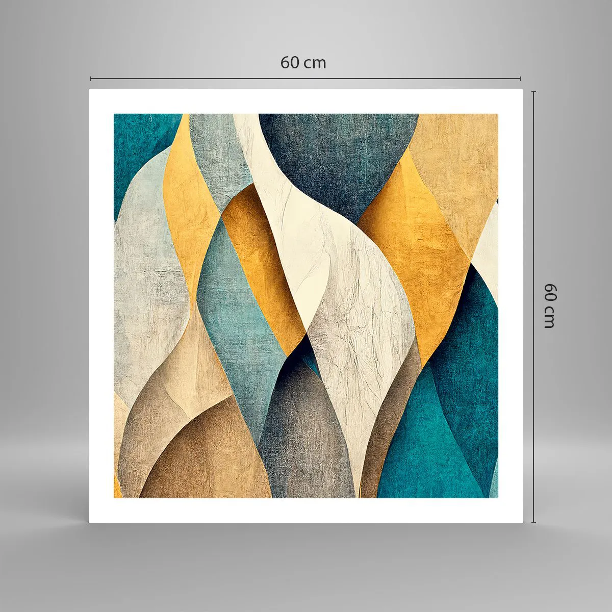 Poster - Rhythm and Undulation - 60x60 cm