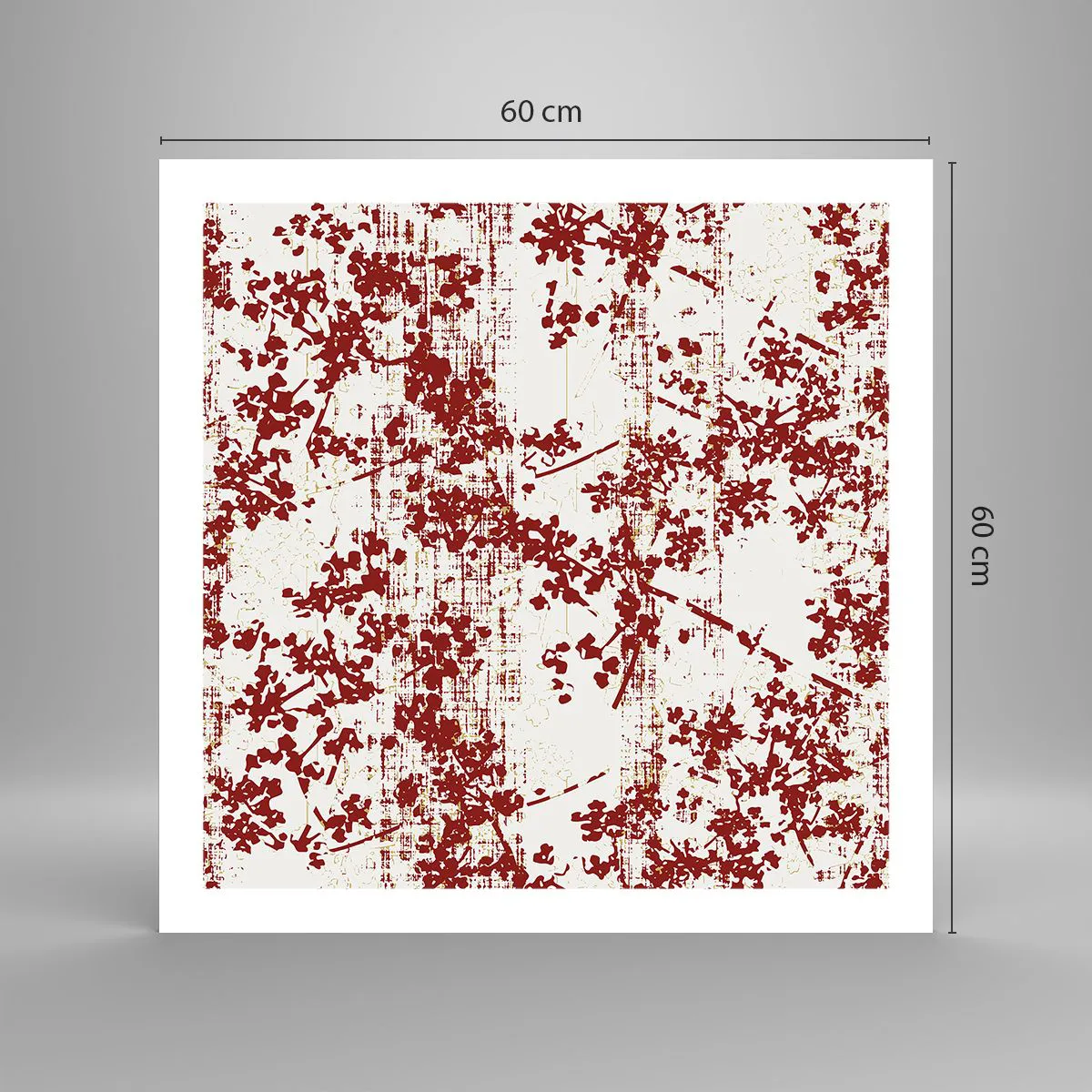 Affiche - Poster - Comme un calicot ancien - 60x60 cm