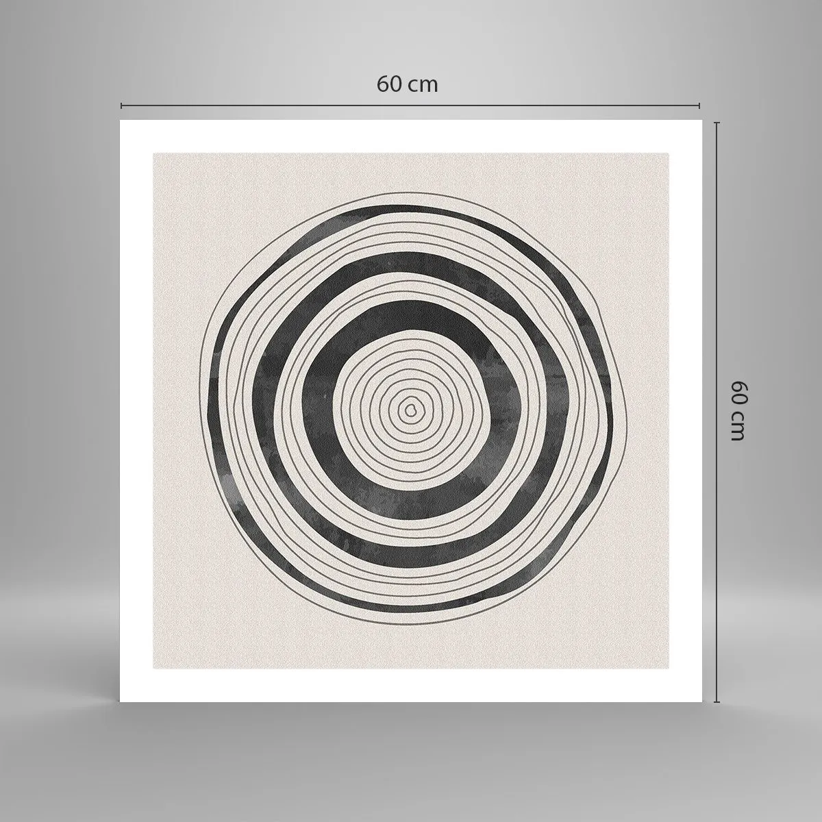 Poster - Wichtig ist, was dazwischen liegt - 60x60 cm