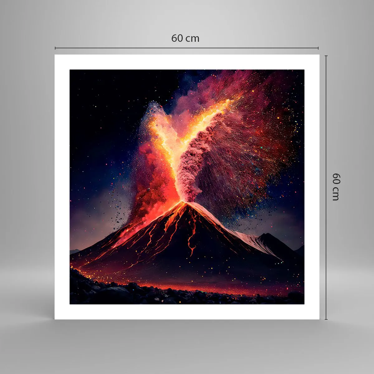 Plagát - Krása a hrôza - 60x60 cm