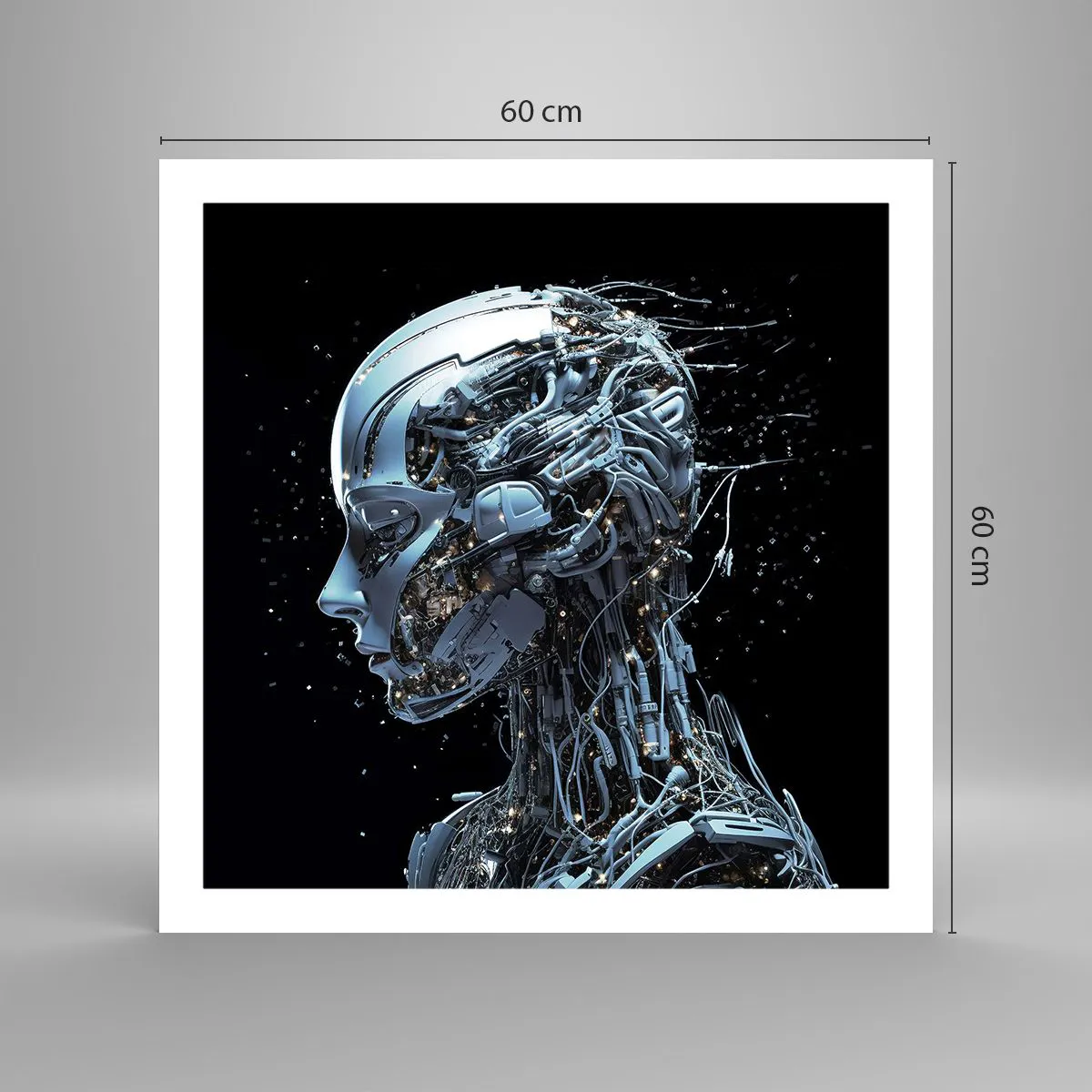 Plakát - Technologie je žena - 60x60 cm