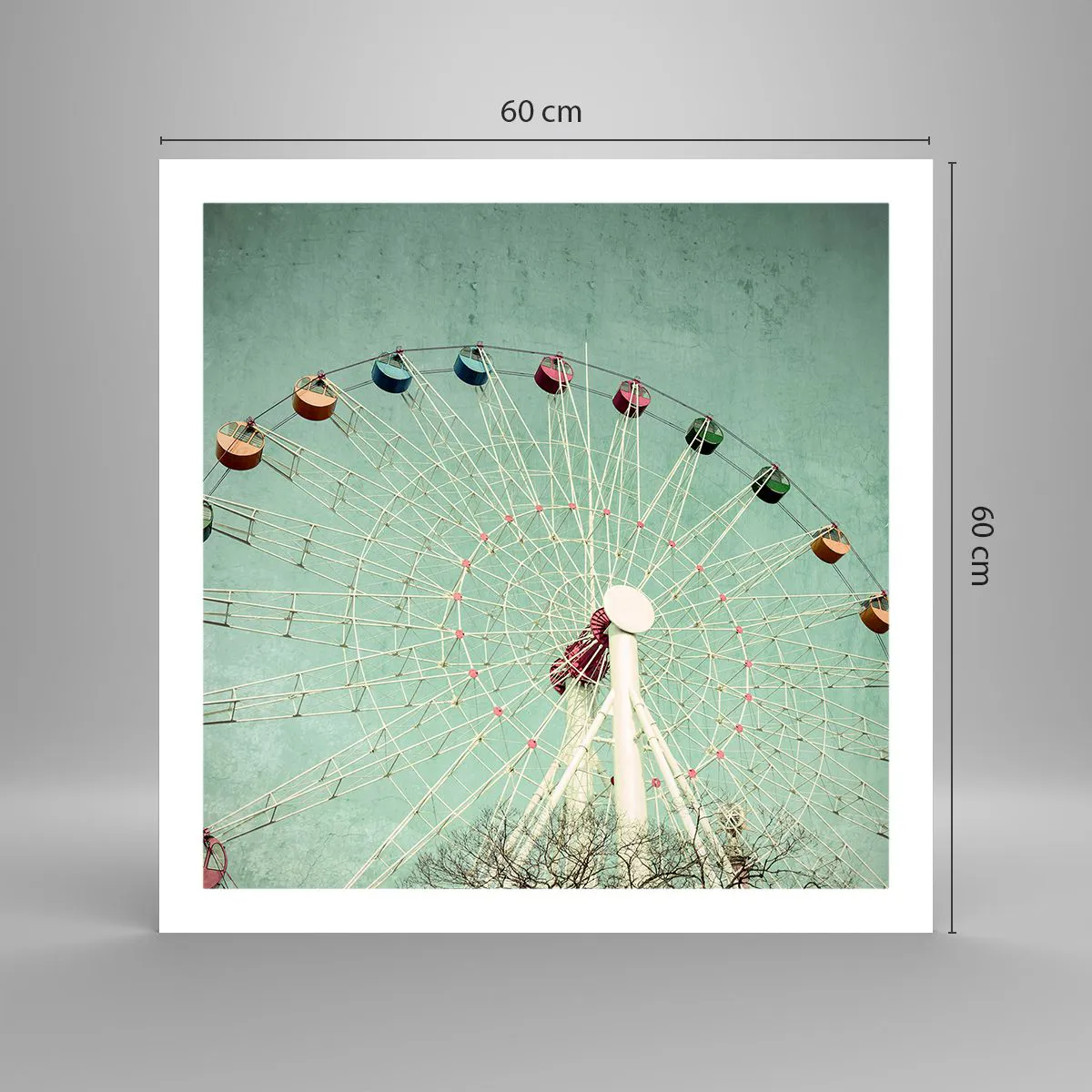 Plakat - Vi inviterer dig til at lege - 60x60 cm