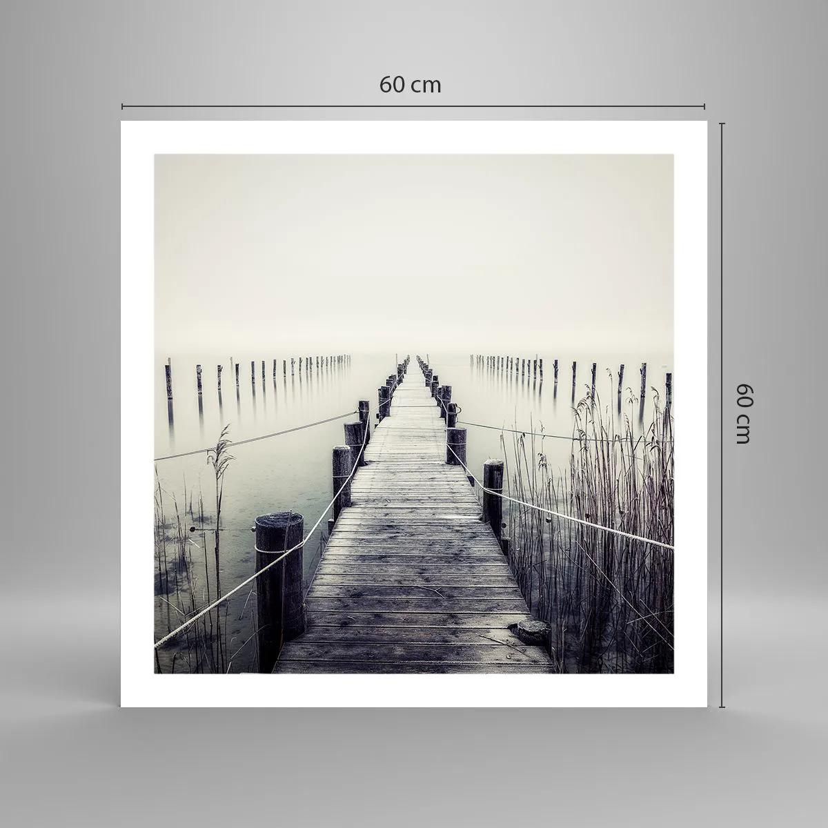 Poster - Dompel jezelf onder in vrede - 60x60 cm