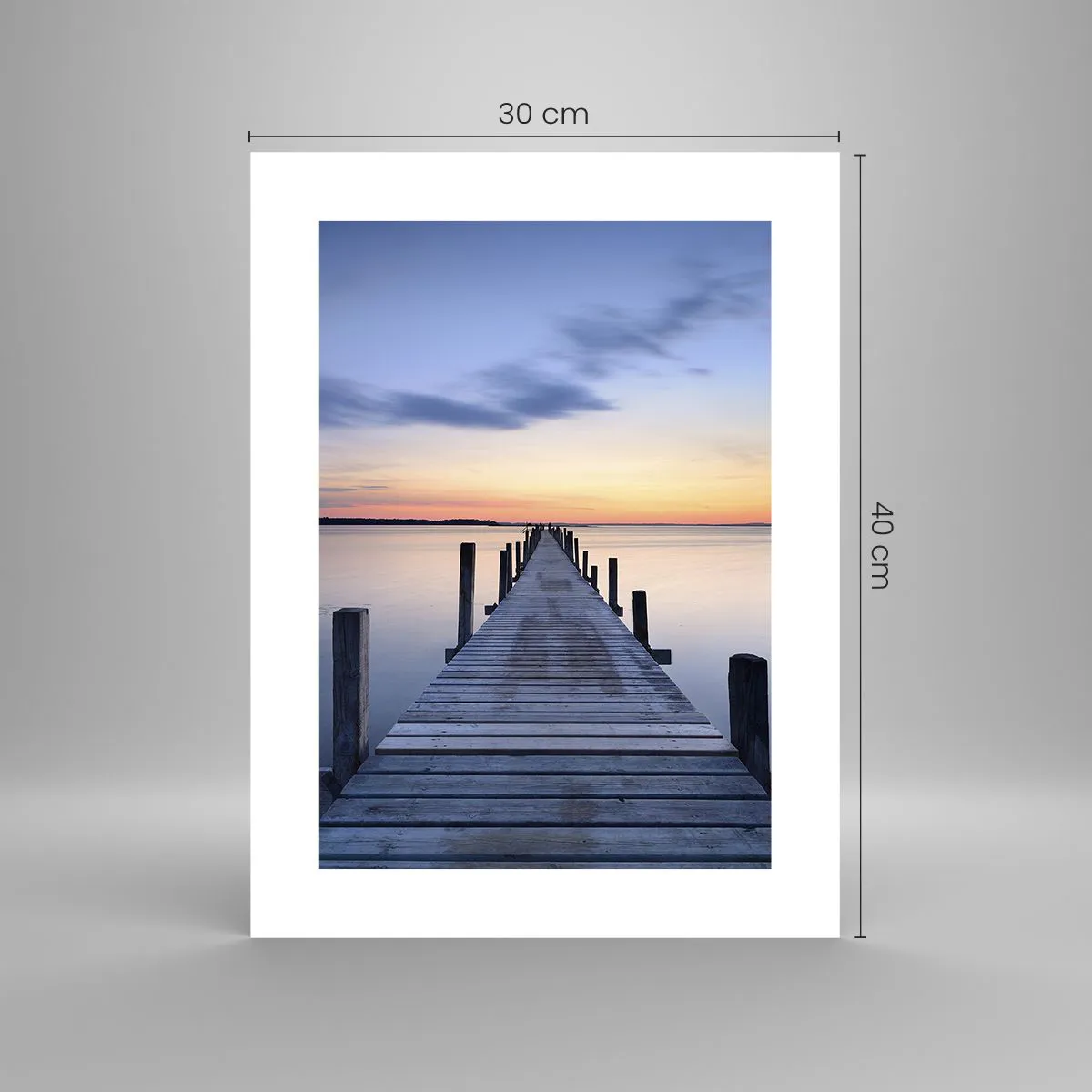 Póster - La calma de un crepúsculo sereno - 30x40 cm