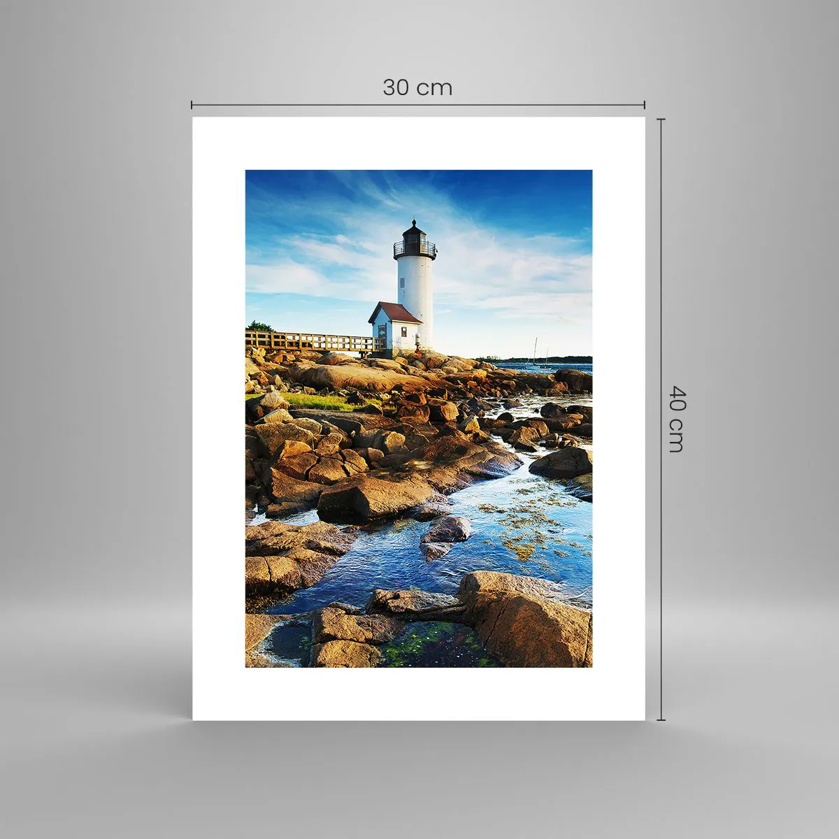 Poster - Întoarce-te acasă fericit, te aștept cu nerăbdare - 30x40 cm